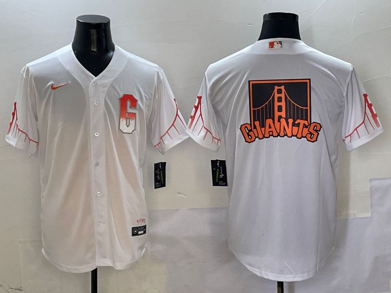 Men San Francisco Giants Blank White Game Nike 2025 MLB Jersey style 5